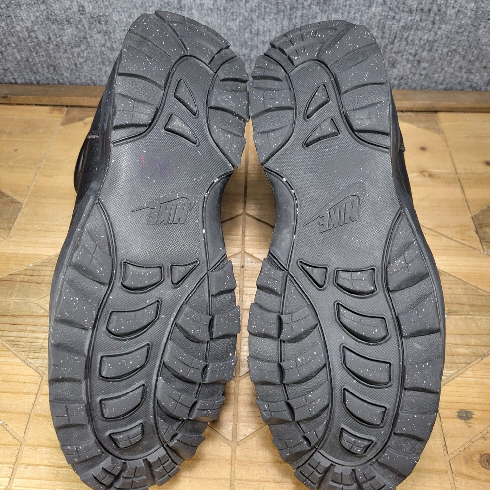 Nike Manoa Mid Men's Size 13 Winter Sneaker Boots Triple Black Leather - Picture 10 of 16